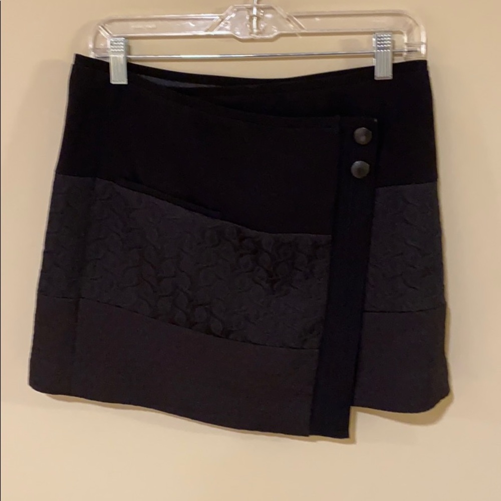 Cabi #926 Swathe Wrap Black Miniskirt